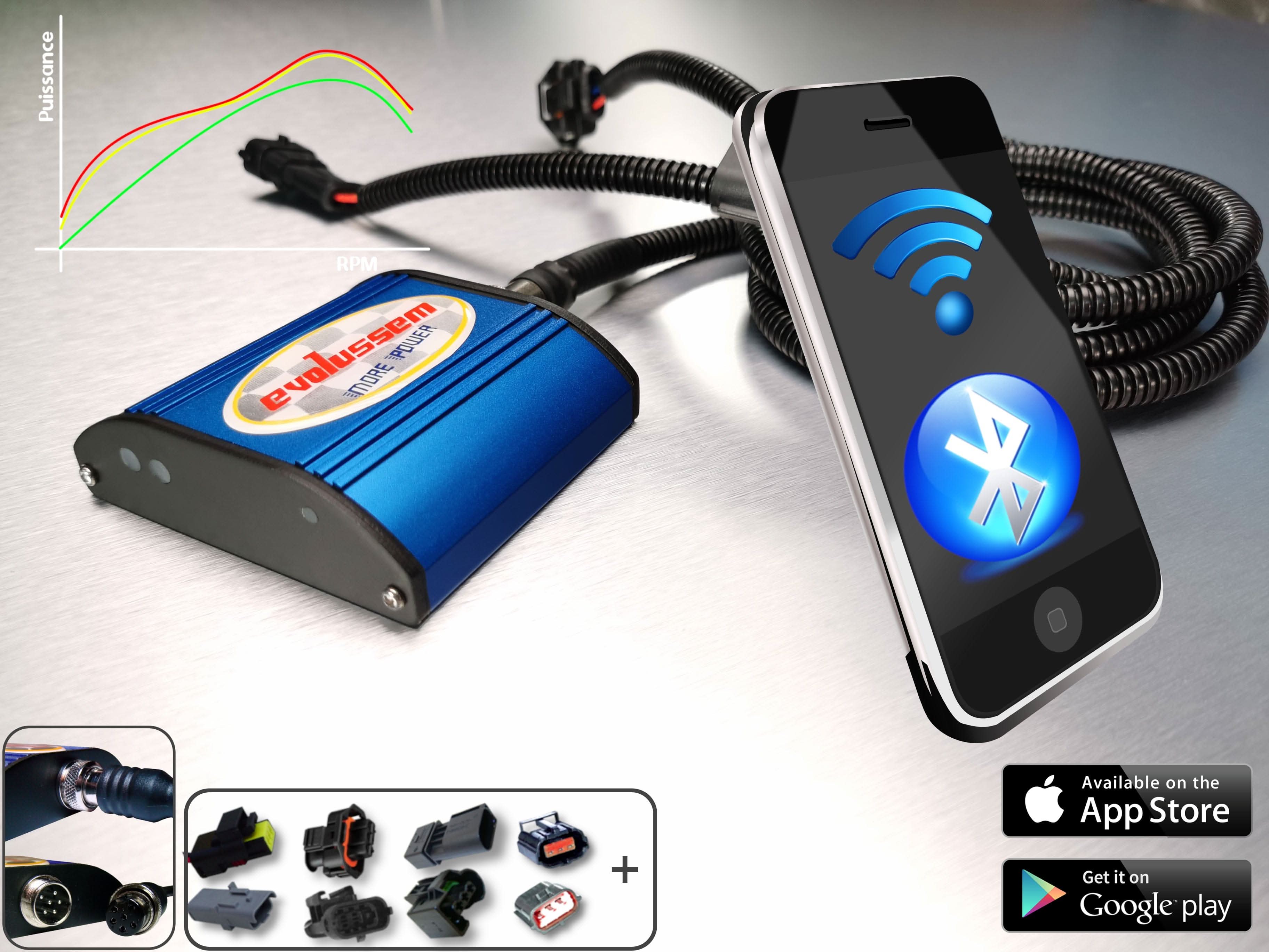 Centralina Adicional Evolussem Bluetooth Bmw F32 420D 163 Cv ganho de +37 Cv e +68 Nm