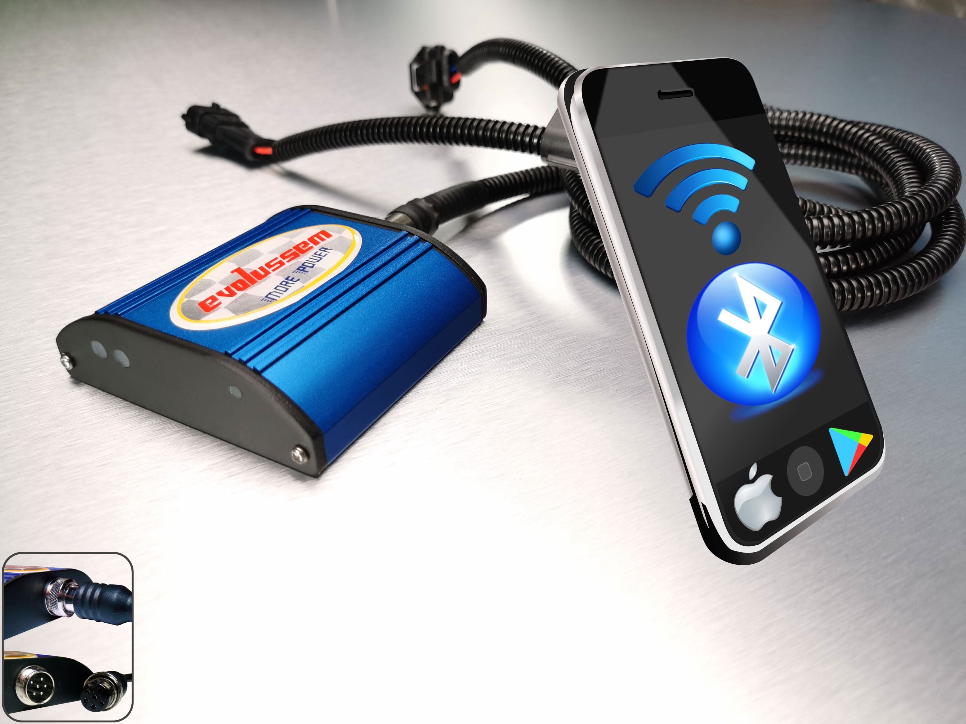 Centralina Adicional Evolussem Bluetooth Bmw F32 420D 163 Cv ganho de +37 Cv e +68 Nm