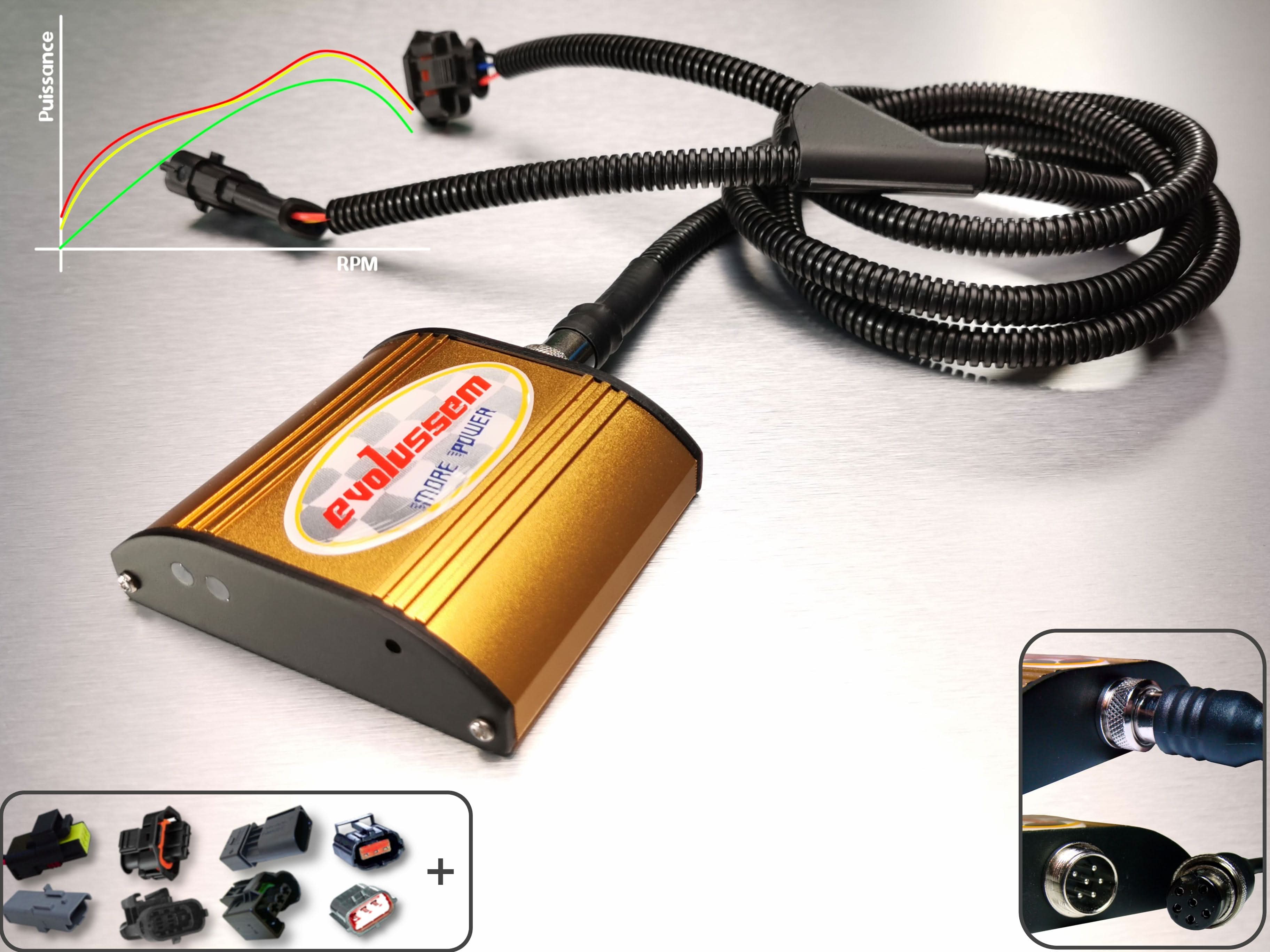 Centralina adicional Evolussem Booster 1 Gold Plus Mercedes Classe GLK 200 CDI 136 Cv ganho de +36 Cv e +65 Nm