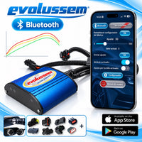 Centralina Aggiuntiva Evolussem Bluetooth Bmw F45 220D 190 Cv guadagno di +41 Cv e +75 Nm