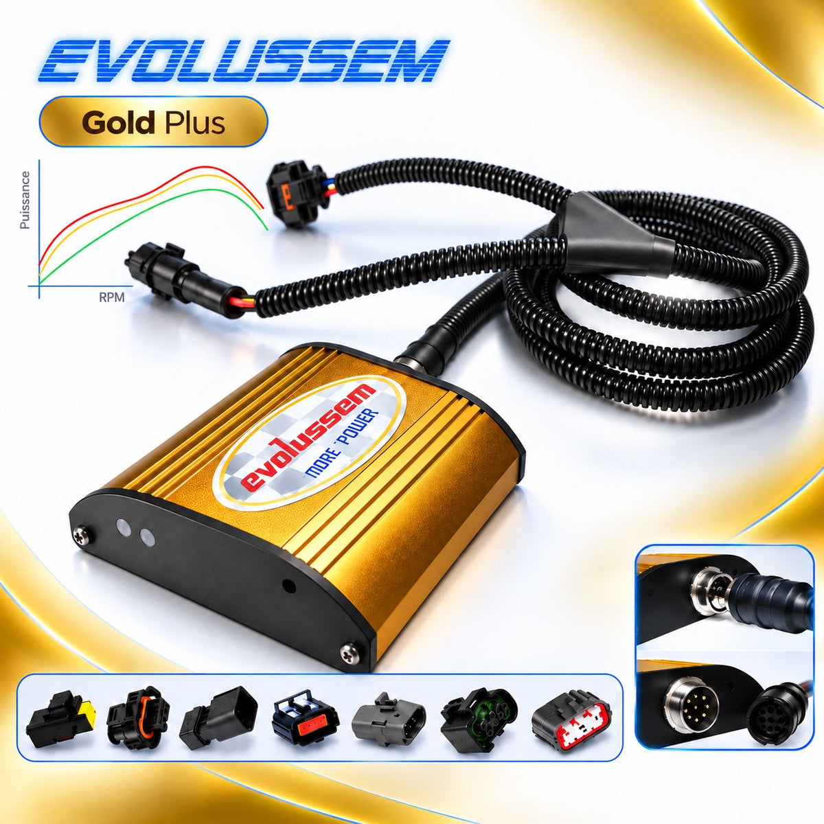 Centralina aggiuntiva Evolussem Booster 1 Gold Plus Seat Tarraco 2.0 TDI 190 Cv guadagno di +41 Cv e +75 Nm