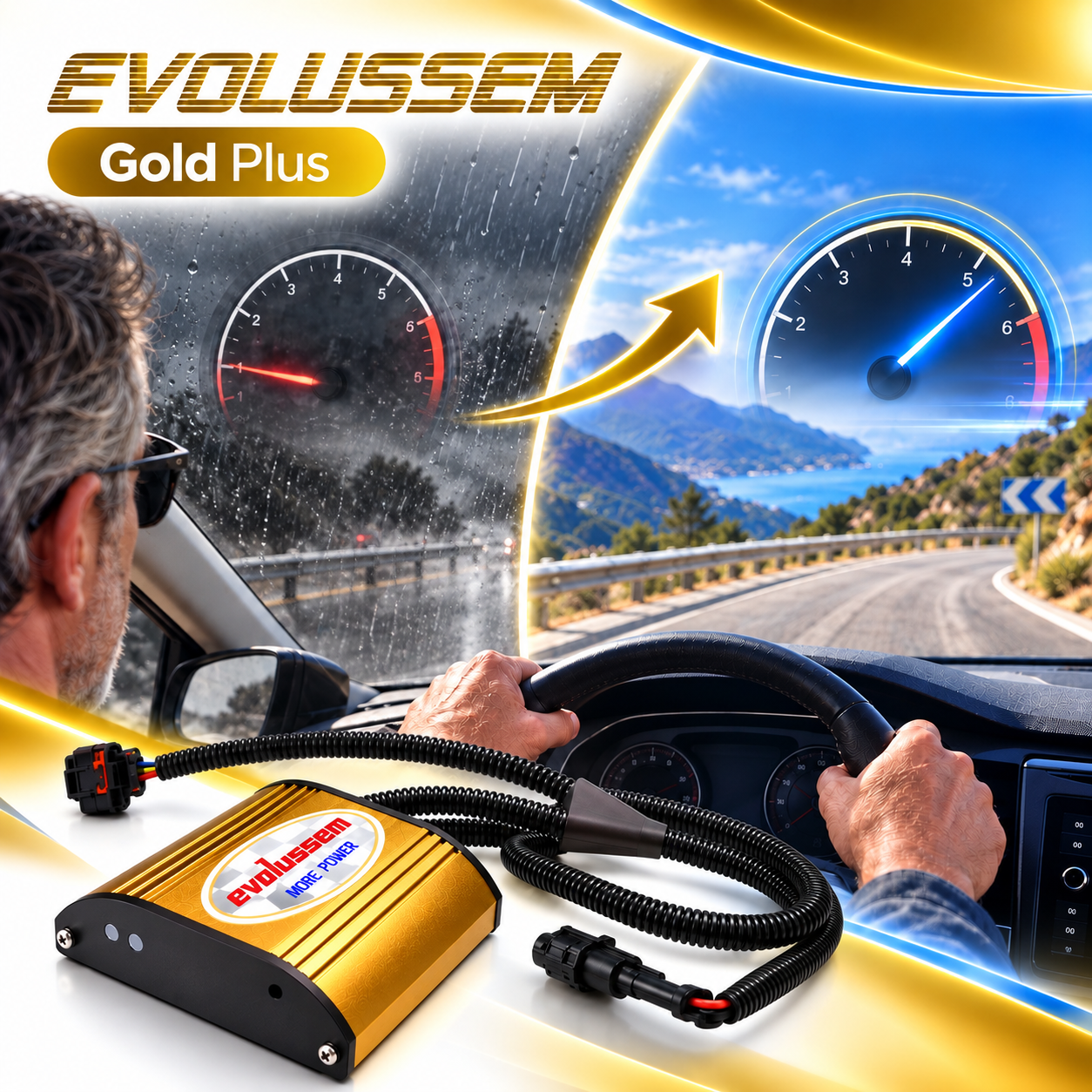 Centralina aggiuntiva Evolussem Booster 1 Gold Plus Ford Transit 2.0 EcoBlue 130 Cv guadagno di +36 Cv e +65 Nm — immagine 3