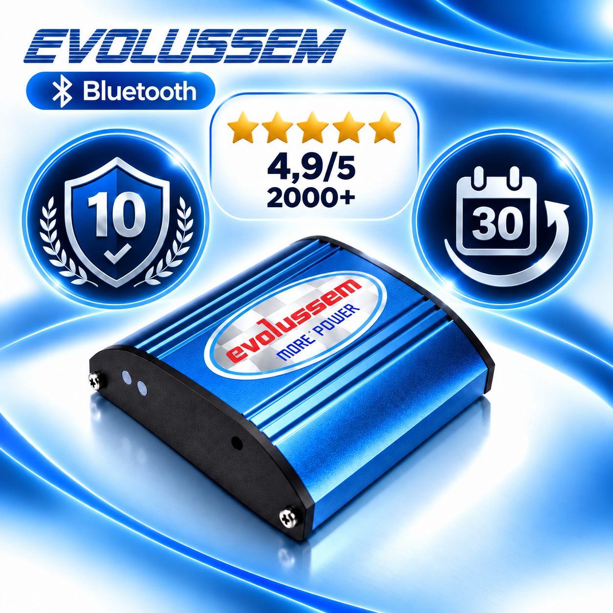 Centralina Aggiuntiva Evolussem Bluetooth Ford Transit 2.2 TDCI 115 Cv guadagno di +34 Cv e +59 Nm — immagine 5